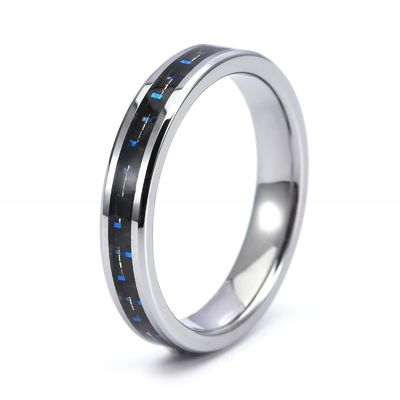Trendy Design Womens Wedding Band Gold Black Flat Dome Tungsten Carbide Ring With Opal Antler Carbon Fiber Turquoise Wood