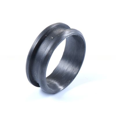 Invisible Setting Wedding Carbon Fiber Ring Blank 8mm For Inlay