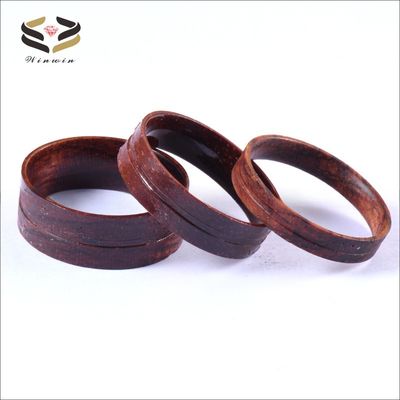 4mm 6mm 8mm Polished Rosewood Ring Core Blanks for Inlay DIY Jewelry Making Wedding Bands or Rings Plating Other