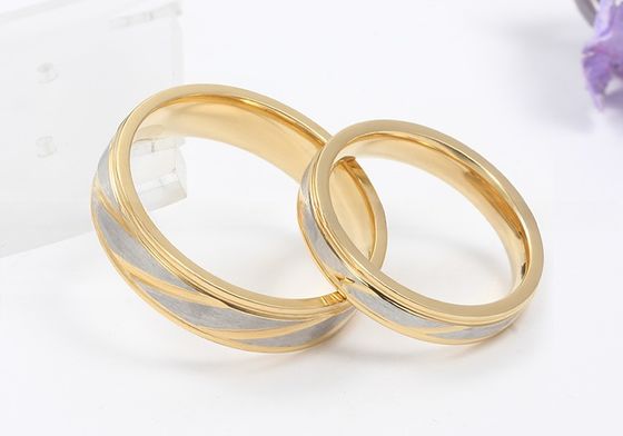 Third Party Appraisal Stainless Steel Couples Rings for Anniversary Engagement Wedding
