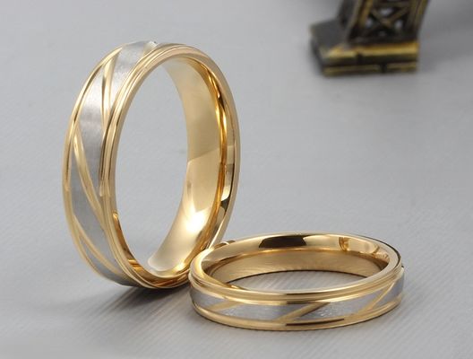 Third Party Appraisal Stainless Steel Couples Rings for Anniversary Engagement Wedding