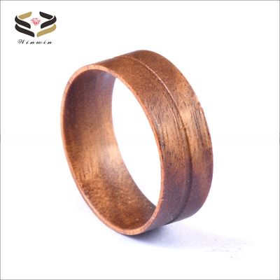 Iron Wood Golden Sandalwood Chicken Wing Koa Wood Ring Core 8mm For Inlay