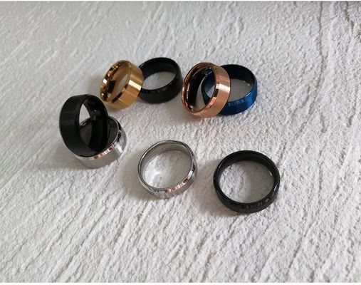 Wedding Stainless Steel Rings Plain Beveled Edges Matte Finished Brushed 8mm 6mm for Anniversary