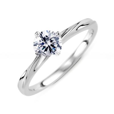 Wedding High Polish 925 Sterling Silver Rings Women'S Cubic Zirconia CZ Diamond Ring