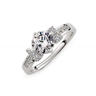 Round Cut CZ Eternity 925 Sterling Silver Wedding Band for Women Gifts
