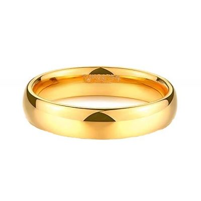 CLASSIC Style 4mm Dome High Polished Tungsten Carbide Ring for Mens and Womens Celebration