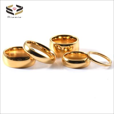 CLASSIC Style 4mm Dome High Polished Tungsten Carbide Ring for Mens and Womens Celebration