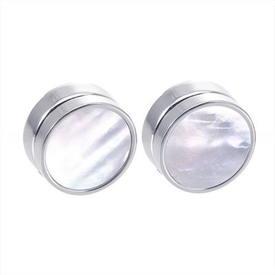 Pearl Shell Inlay Men'S Button Covers for Wedding Attire
