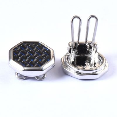 Carbon Fiber Inlay Cufflinks Tie Clips Button Covers For Men Dress Shirt And Tux Shirt