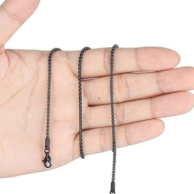 Inlay Mens Womens Stainless Steel Pearl Chain Necklace With Third Party Appraisal