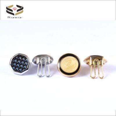 Carbon Fiber Inlay Cufflinks Tie Clips Button Covers For Men Dress Shirt And Tux Shirt