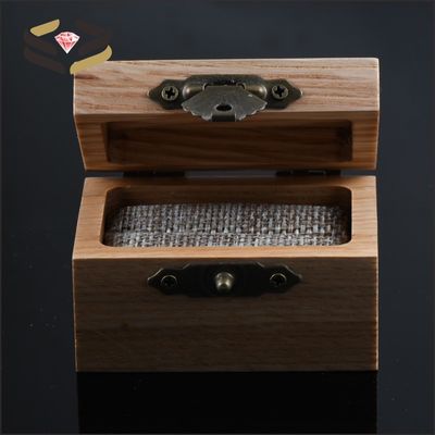 Whiskey Barrel Wood Ring Box Customizable 60*40*36mm OEM/ODM
