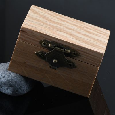 Whiskey Barrel Wood Ring Box Customizable 60*40*36mm OEM/ODM