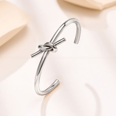 Geometric Stainless Steel Cuff Bracelet Bangle Adjustable For Mom Wife Mother