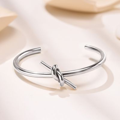 Geometric Stainless Steel Cuff Bracelet Bangle Adjustable For Mom Wife Mother