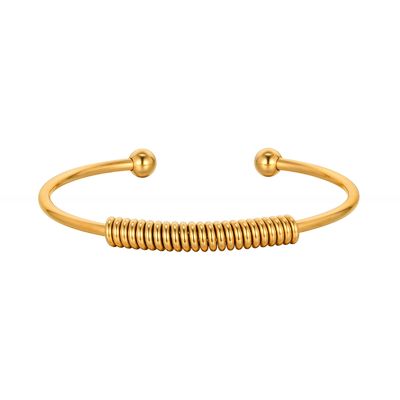 Gold Stainless Steel Cuff Bracelets For Women Mom Wife Valentine Mothers Day Gift