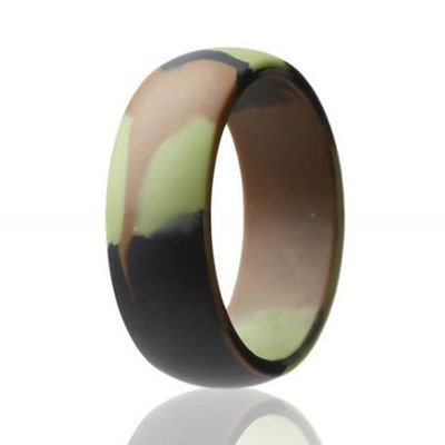 Geometric Channel Setting Silicone Rubber Band 8mm for Outdoor Sports Mountaineering
