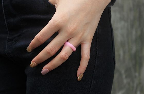5mm Breathable Silicone Rings for Women Wedding Anniversary