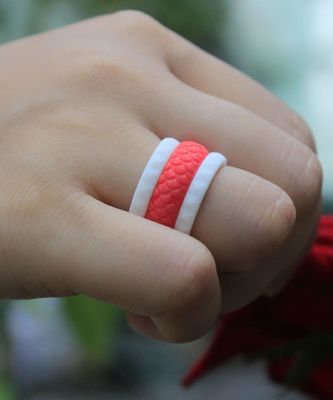 Fish Scale Silicone Wedding Ring Mermaid Stone Design For Women'S Birthday