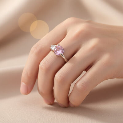 Silver Plated Stainless Steel Ring with Zircon Channel Setting for Unisex Wedding Band