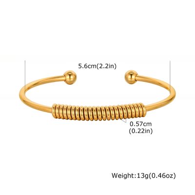 Gold Stainless Steel Cuff Bracelets For Women Mom Wife Valentine Mothers Day Gift