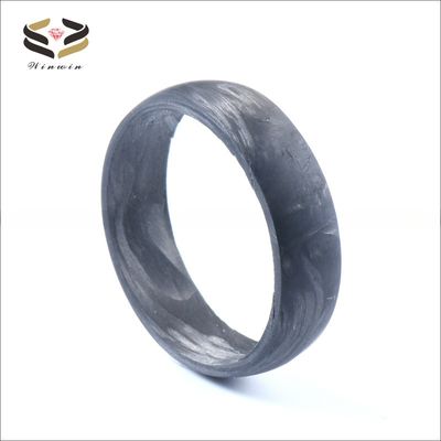 6mm 8mm Black Carbon Fiber Ring for Men and Women Main Stone N/A Setting Type Invisible Setting