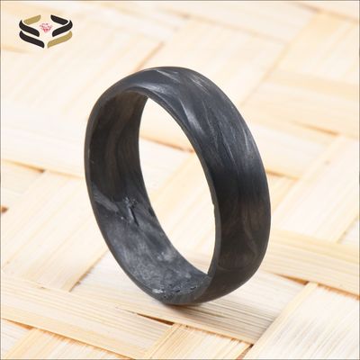 6mm 8mm Black Carbon Fiber Ring for Men and Women Main Stone N/A Setting Type Invisible Setting