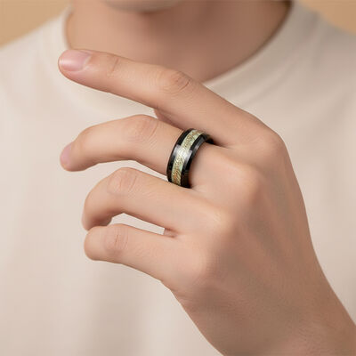 8mm Dragon Celtic Inlay Black Plated Tungsten Ring for Men and Women Wedding Anniversary Engagement Gift